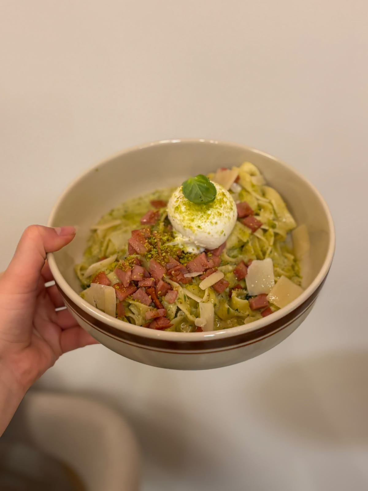 Tagliatelle Mortadella Pistachio